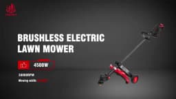 ONEVAN Brushless 2in1 Electric Tiller Cultivator Rototiller Cordless 9inch Lawn Mower Garden Tool For Makita 18V Battery Pin