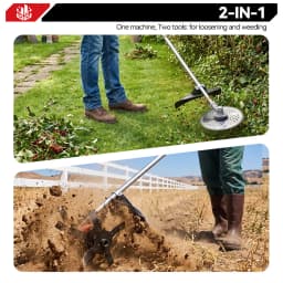 ONEVAN Brushless 2in1 Electric Tiller Cultivator Rototiller Cordless 9inch Lawn Mower Garden Tool For Makita 18V Battery Pin