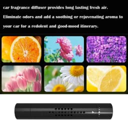 Car Air Vent Freshener Blue Clip Perfume Diffuser & 3 Aroma Fragrance Sticks