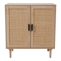 Modern rattan double door dining cabinet living room side cabinet double door storage cabinet kitchen cabinet