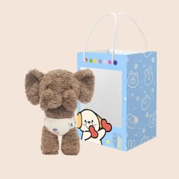 Elephant Plush 13.7 Inches Soft Doll Toys Huggable Plush Dolls For Boys Girls Room Decoration Character Collection