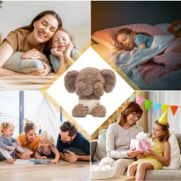 Elephant Plush 13.7 Inches Soft Doll Toys Huggable Plush Dolls For Boys Girls Room Decoration Character Collection