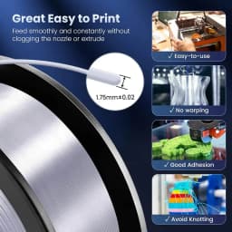 JAYO Filament PLA Plus Silk 5 Rolls 3D Printer Filament 1.75mm 1kg No Bubble 3D Printer Materials for FDM 3D Printing Materials