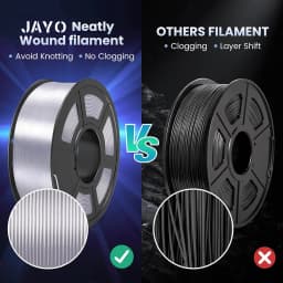 JAYO Filament PLA Plus Silk 5 Rolls 3D Printer Filament 1.75mm 1kg No Bubble 3D Printer Materials for FDM 3D Printing Materials