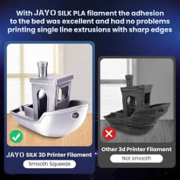 JAYO Filament PLA Plus Silk 5 Rolls 3D Printer Filament 1.75mm 1kg No Bubble 3D Printer Materials for FDM 3D Printing Materials