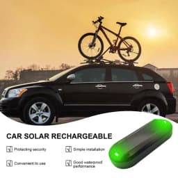 Fake Car Solar Alarm LED Flashing Car Security Alarming Lamp Wireless Warning Anti-Theft Caution Lamp Flashing