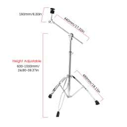 Cymbal Stand Straight Boom Cymbal Stand Double Braced Legs Height Angle Adjustable Cymbal Support Rack Cymbal Support Rack