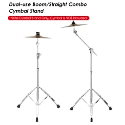 Cymbal Stand Straight Boom Cymbal Stand Double Braced Legs Height Angle Adjustable Cymbal Support Rack Cymbal Support Rack