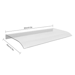 Door Canopy Awning Shelter, Front Back Porch Shade Patio Roof Rain Cover, Rain Cover for Veranda Roofing Awning Shelter 40x80cm