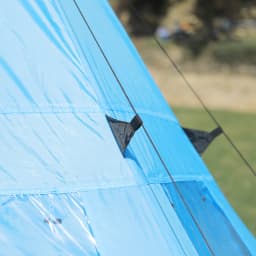 Outsunny 6 Men Tipi Tent, Camping Tent, Teepee Family Tent with Mesh Windows, Sewn-in Tent Floor, Two Doors and Carry Bag