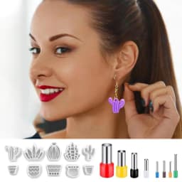 Clay Cutter For Clay Jewelry Small Sculpting Mould Earring Making Kit Compact Jewelry Making Supplies Cutting Mold For Beginners