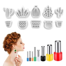Clay Cutter For Clay Jewelry Small Sculpting Mould Earring Making Kit Compact Jewelry Making Supplies Cutting Mold For Beginners