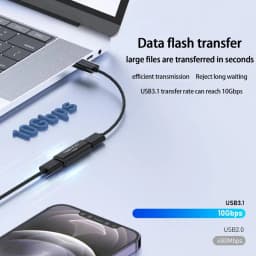 1pcs USB Type C Adapter Female to Female 10GBbps Portable Charge Adapter Fast Charging Cable for Phone Tablet Sync Adapter