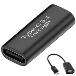 1pcs USB Type C Adapter Female to Female 10GBbps Portable Charge Adapter Fast Charging Cable for Phone Tablet Sync Adapter