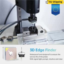 【EU Stock】3D Touch Probe Edge Finder to Find Desktop Center,V5 NPN NO CNC 3D Edge Finder with Tip,Waterproof Anti-roll CNC Probe