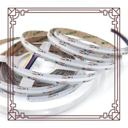 DC24V RGBWC RGBCCT 5 in 1 COB LED Strip 840 LEDs/m 5M 12mm PCB high brightness COB atmosphere colorful Light Flexible Light Tape