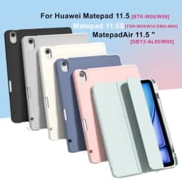 Cover for HUAWEI MatePad 11.5"S 2024 Trifold Leather Stand Soft Back Smart Case With Pen Slot funda For MatePad 11.5 S Air 11.5"