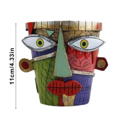Abstract Planter For Indoors Funny Flower Pot For Balcony Unique Art Abstract Resin Face Flower Pot Indoor Outdoor Patio Home