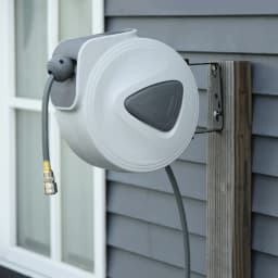 DURHAND Retractable Air Hose Reel Auto Self-Winding Wall Mounted 1/4" 15m+140cm