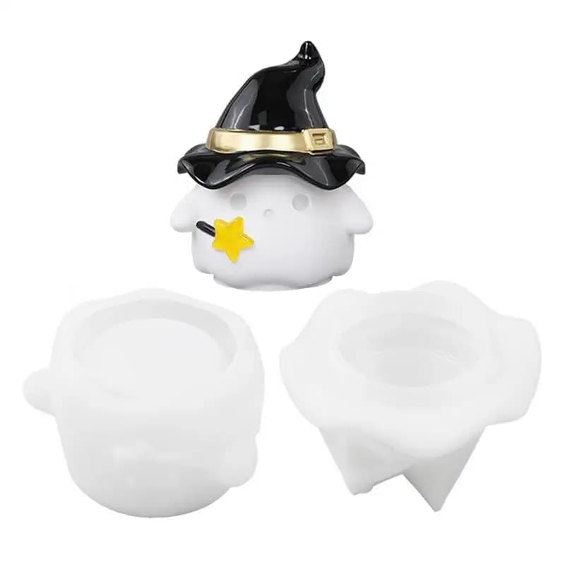 Jewelry Storage Molds Silicone Storage Box Silicone Molds Halloween 3D Candle Mould Jewelry Storage Plaster Holiday Decoration