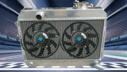 Aluminum Radiator + FANS For 1968-1973 Datsun 510 521 620 Pickup 1.6 L4 71 72 73 70 69 68 1969 1970 1971 1972 1973