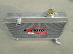 Aluminum Radiator + FANS For 1968-1973 Datsun 510 521 620 Pickup 1.6 L4 71 72 73 70 69 68 1969 1970 1971 1972 1973