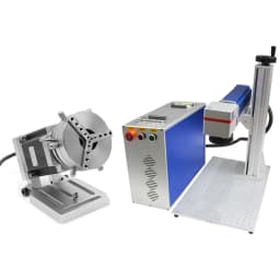 Raycus JPT MOPA M7 Fiber Laser Marking Engraving Machine 30W 50W 60W For Ring Jewelry Steel Metal With Rotary Axis