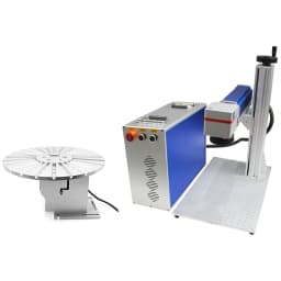 Raycus JPT MOPA M7 Fiber Laser Marking Engraving Machine 30W 50W 60W For Ring Jewelry Steel Metal With Rotary Axis