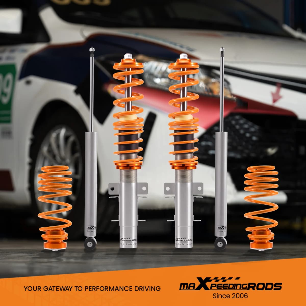 Coilovers Suspension Struts For SEAT Ibiza Mk4 For Audi A1 Typ 8X, 2010–present Shock Spring Strut Coil