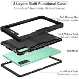 For Xiaomi Redmi Pad SE 11 10.61 Mi Pad 6 11" PC Tablet Stand Cover Kids Shockproof Case For Redmi Pad 10.6 With Holder Shell