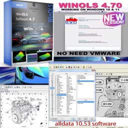 Winols 4.7 Auto Repair Software for Windows 10/11/2025 - Alldata10.53 Included Latest Version Vehicle Diagnostic Tool
