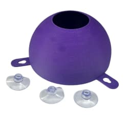 Decoration of dome shaped cave feeding boxes for reptiles such as geckos, tree frogs, lizards, etc