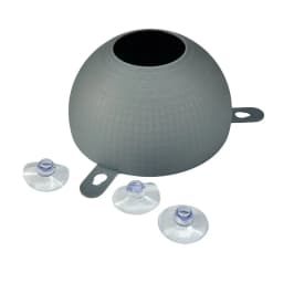 Decoration of dome shaped cave feeding boxes for reptiles such as geckos, tree frogs, lizards, etc
