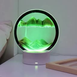 Romantic LED Sand Painting Lamp Control RGB LED Night Light Desk Lamp Christmas Gift Decor Creative Quicksand Table Lamp