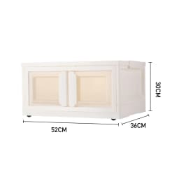 【Lifeideas】Double-Door Collapsible Storage Organizer Box with Wheels Livingroom Bedroom Clothes Books Toys