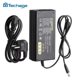 Techage 52V 2.5A Power Adapter Wall Charger AC 100-240V Power Supply Wall Plug DC 5.41mm EU Plug for Security CCTV POE NVR