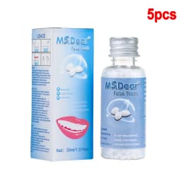 30ml Moldable False Teeth Dentures Adhesives Making Veneers Plastic Rubber Temporary Teeth Gaps Broken Repair Dental Beauty Tool