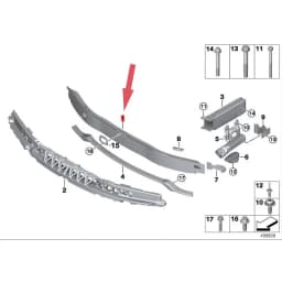 For BMW 3 4 Series F30 F31 Front Bumper Skeleton F32 F34 FRONT BUMPER REINFORCEMENT CRASH BAR Automotive Head Buffer Strengthen
