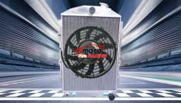 Aluminum Radiator + Fan FOR Chevrolet CHEVY HOT / STREET ROD 350 5.7L V8 W/Tranny Cooler 1938 Auto 38