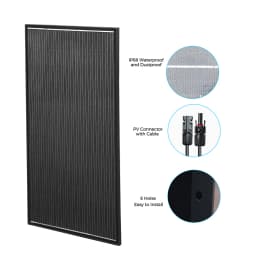 18V 200W Solar Panel Battery Charger Lightweight Photovoltaic Monocrystalline Module House Car RV Yacht Lights Pump Power Supply