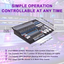 POLET 1024 DMX Console With Weddings Concer DJ Controller DMX512 Moving Head Light Par Light Series Stage Equipment KTVDJ Club
