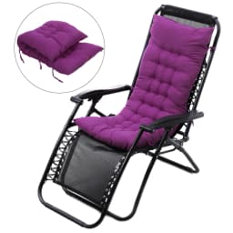 Voltsify Thick Soft Comfortable Chaise Lounge Chair Cushion with Attached Ties for Recliners, Sun Loungers, Beach Chairs