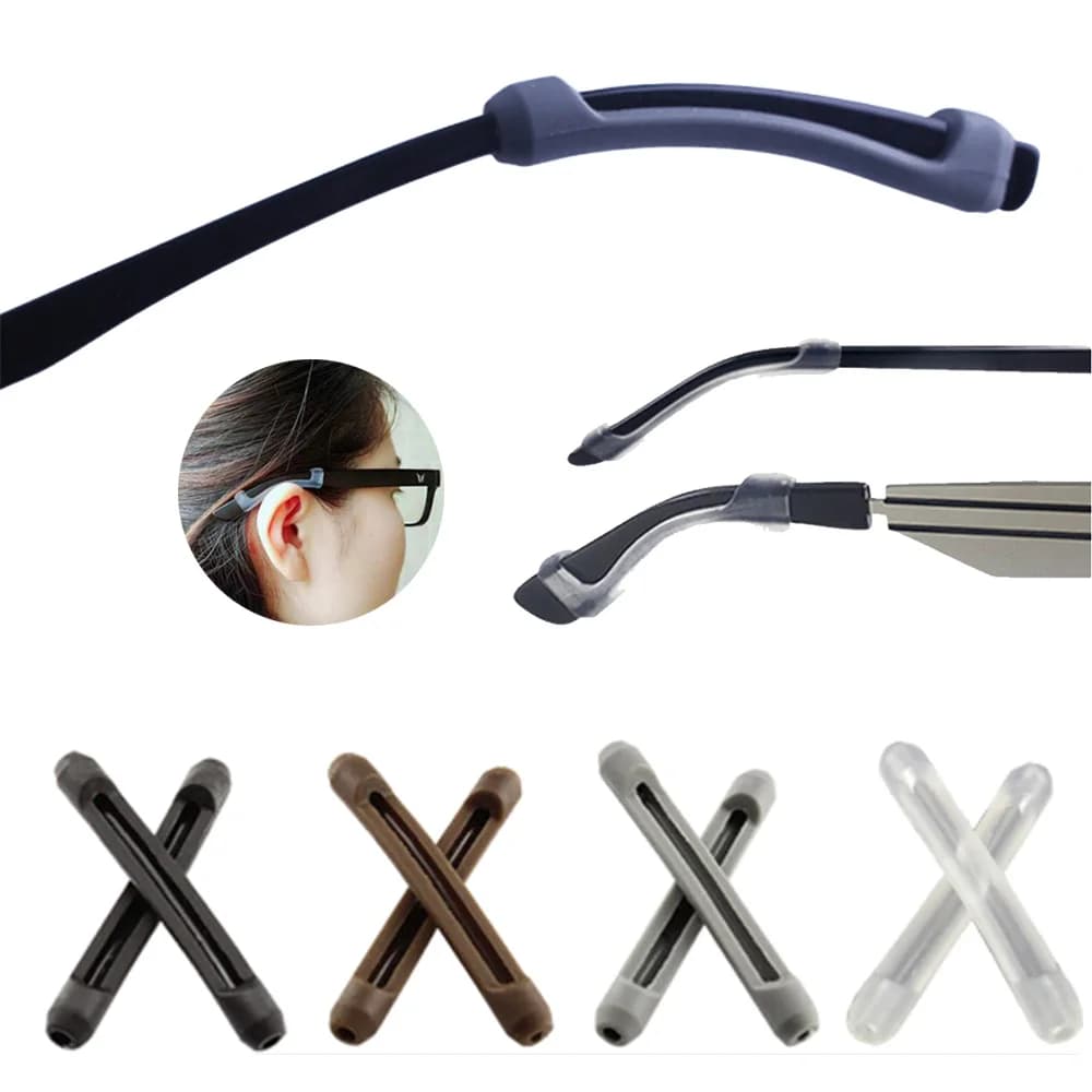 NEW Anti-slip glass Ear Grip Silicone Ear Hook Spec Temple Tip Sunglasses UK
