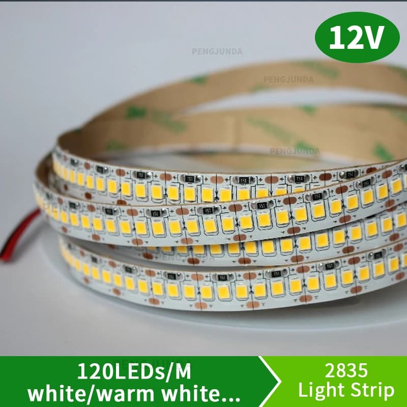 2835 LED Strip 240 led/M 5M DC12V Waterproof Flexible light tape showcase led more bright LED strip white warm
