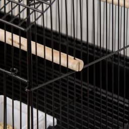 PawHut Metal Bird Cage Small w/ Perch Food Container Handle for Finch Canary
