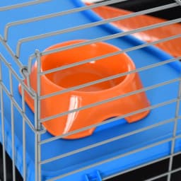 PawHut 89cm Small Animal Cage for Rabbit Ferret Guinea Pig w/ Food Dish
