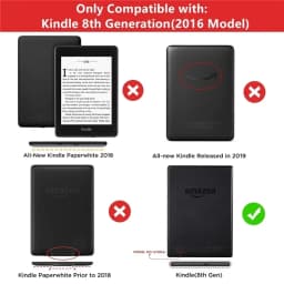 Magnetic Smart Fabric Kindle Case For Kindle 8th SY69JL Generation 2016 Smart Shell Leather Flip Cover Shell Auto Sleep Wake