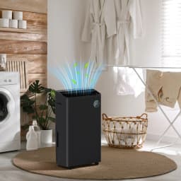 HOMCOM 16L/Day Quiet Air Dehumidifier with Purifier, UVC, Ioniser, Timer