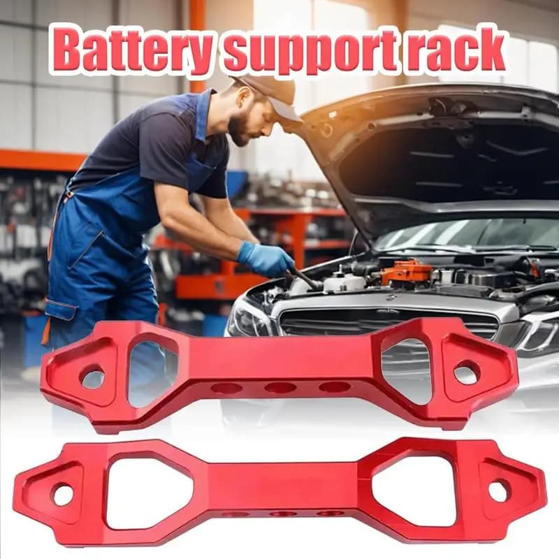 200/250mm Battery Tie Down Bracket Aluminum Car Accessories Space-Saving Battery Trays Automotive Replacement Mount for Vehicles