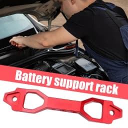 200/250mm Battery Tie Down Bracket Aluminum Car Accessories Space-Saving Battery Trays Automotive Replacement Mount for Vehicles